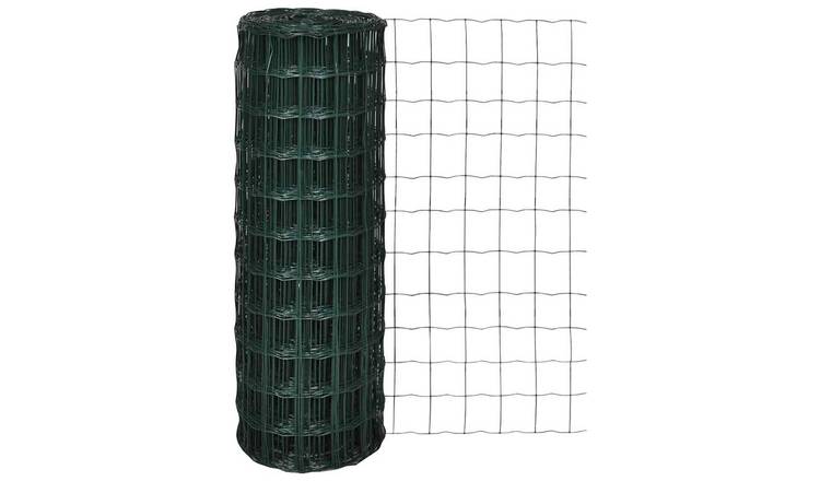 Walplus Steel Wire Euro Fence - Green - 10 x 0.8 m