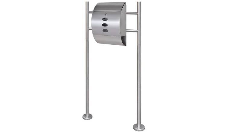 Walplus Stainless Steel Mailbox on Stand - 30 x 12 x 40 cm