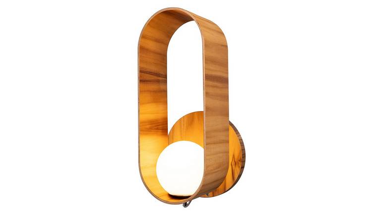Elstead Sfera Globe Wall Light - Teak