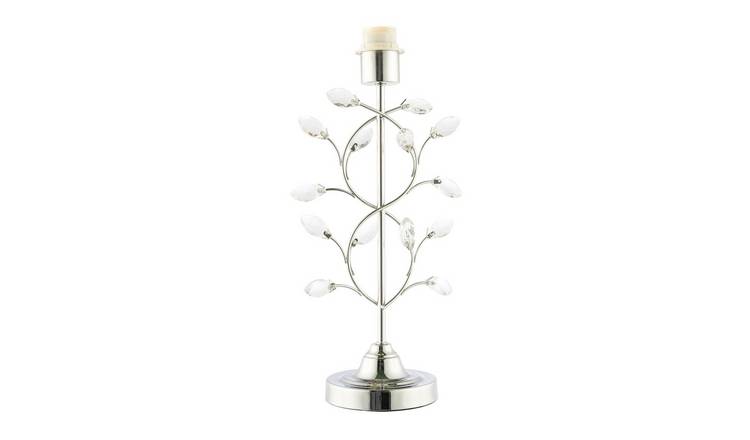 Happy Homewares Chrome Tree Branch Base in Plated Polished Table Lamp - 20cm