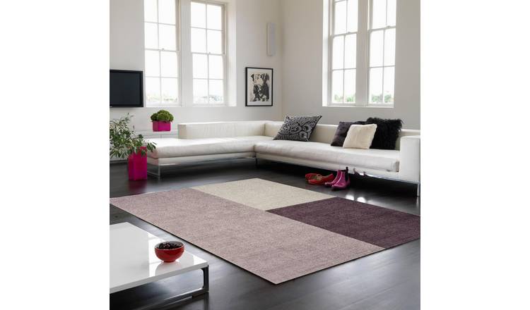 Mega Flooring Purple Handmade Geometric Rug - 120 x 170cm