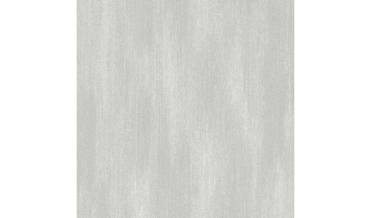 Grandeco Textured Fabric Plain Wallpaper - Silver