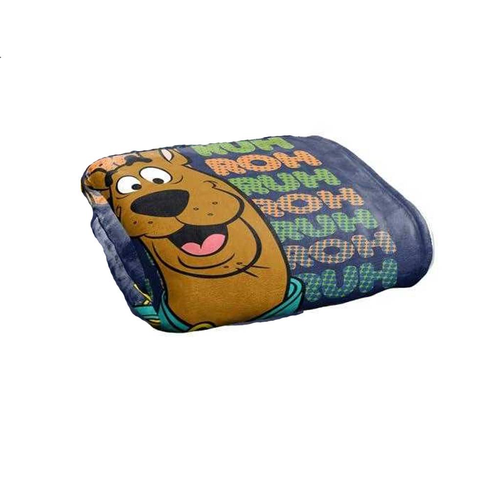 Scooby Doo Ruh Roh Repeat Print Soft Touch Blanket - 147cm x 91cm - Image 3