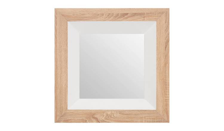 Orsina Roxy Gloss Wood Wall Mirror – White