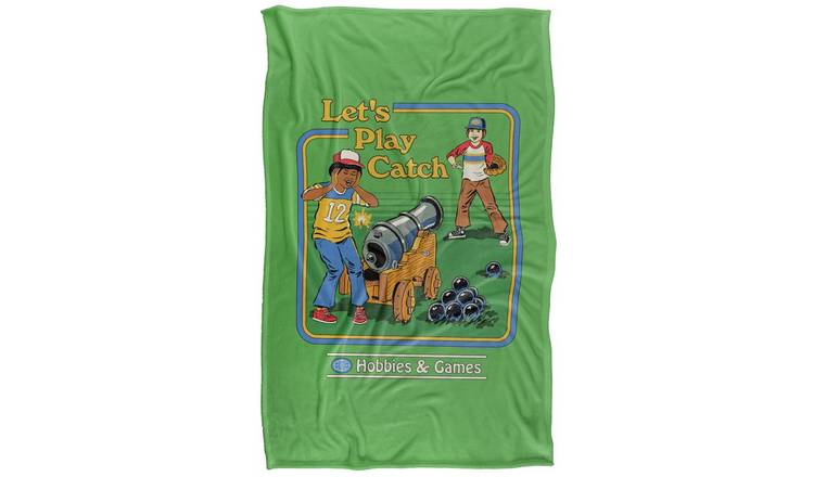 Steven Rhodes Let's Play Catch Soft Touch Blanket - 147cm x 91cm
