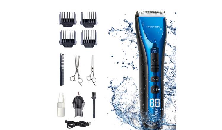 BarberBoss Ceramic 3-Speed Hair Clipper for Men & Kids