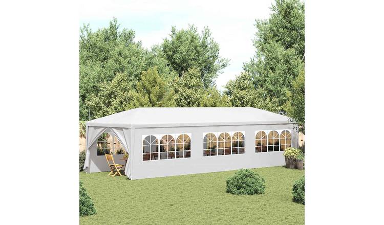 Walplus 3 x 9 m Garden Party Tent - White