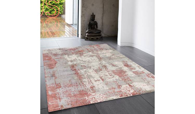 Mega Flooring Grey Handmade Abstract Rug - 120 x 170cm