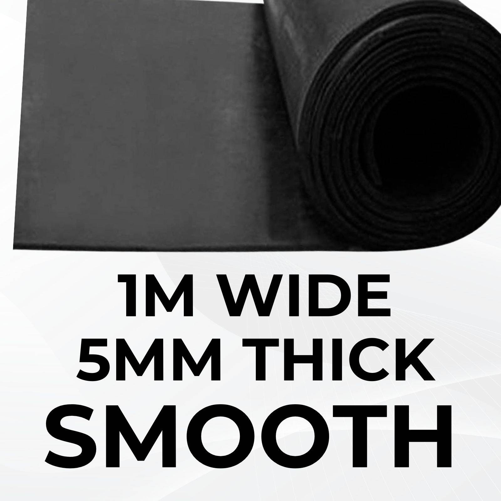 Ark Mat 5mm Thick Smooth Rubber Roll Flooring Matting - 1m x 2m - Image 2