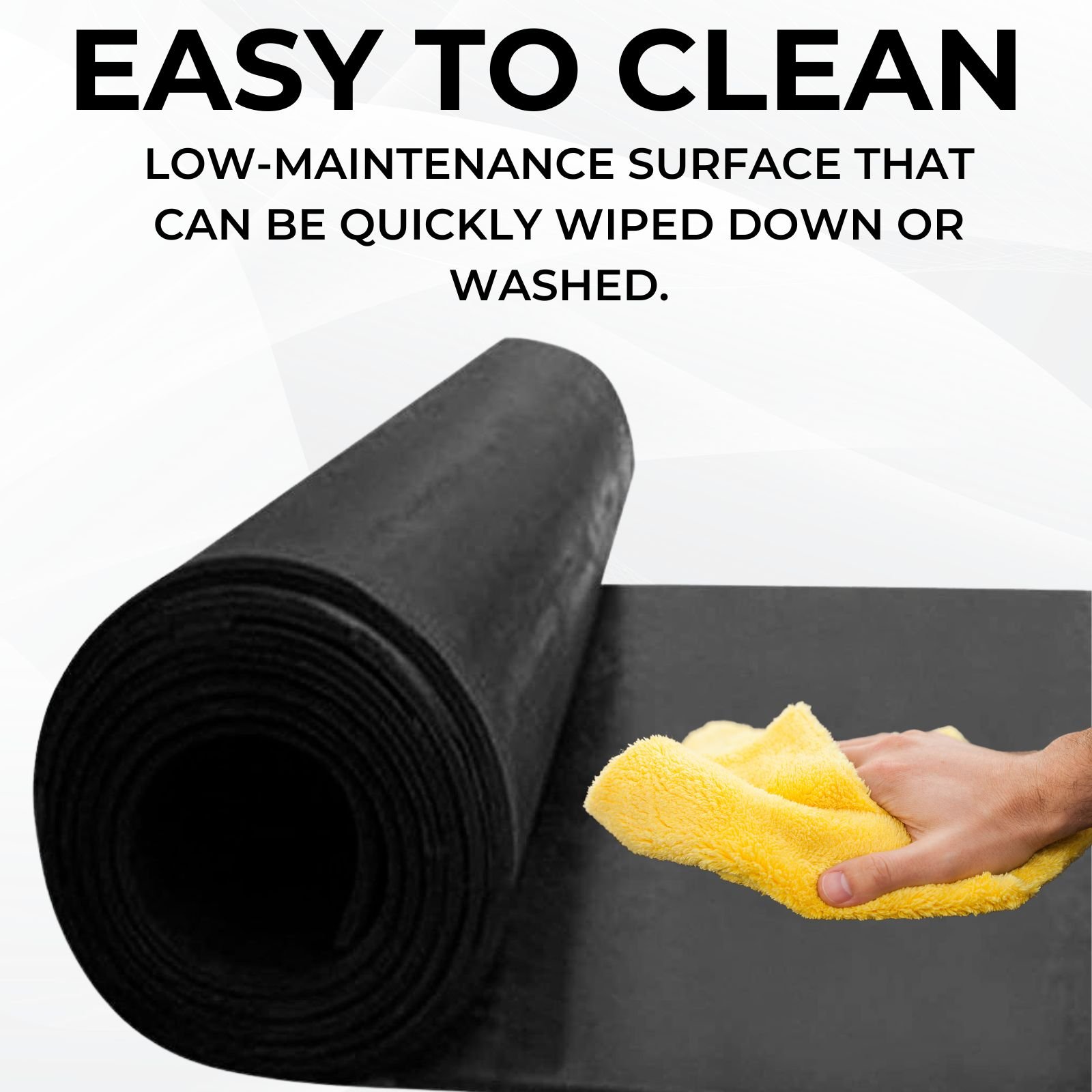 Ark Mat 5mm Thick Smooth Rubber Roll Flooring Matting - 1m x 2m - Image 4