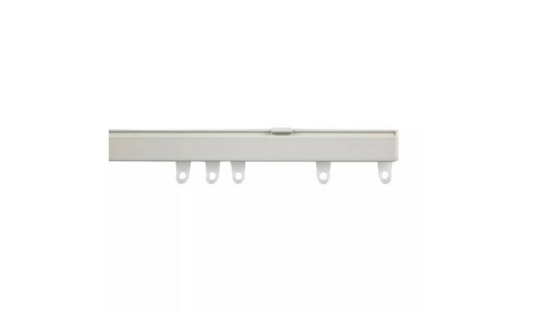 New Edge Blinds White Fineline Aluminium Curtain Track - 230cm