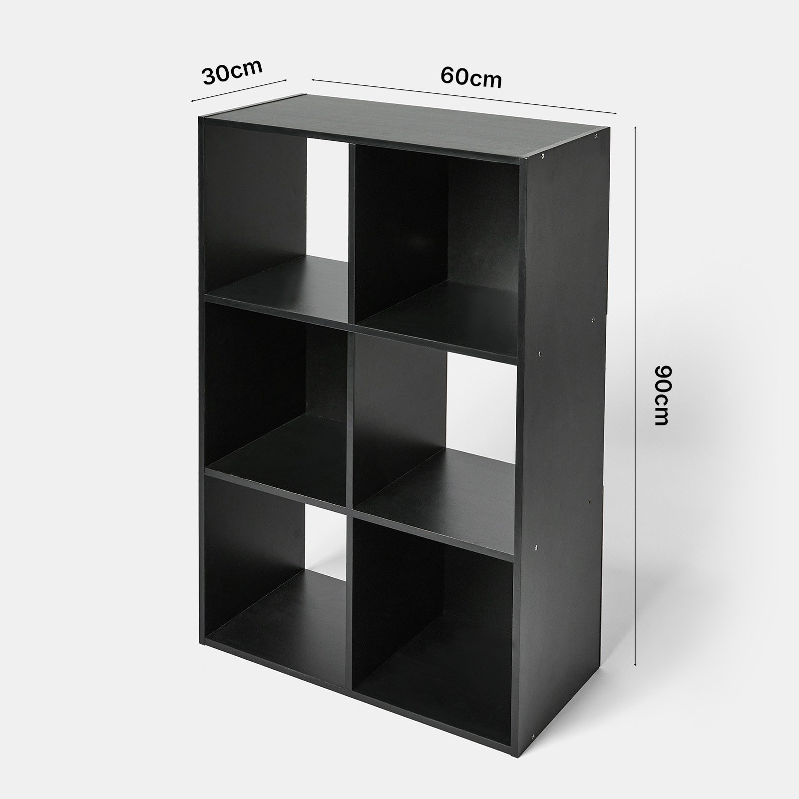 OHS Oslo 6 Cube Storage Unit - Black - Image 5
