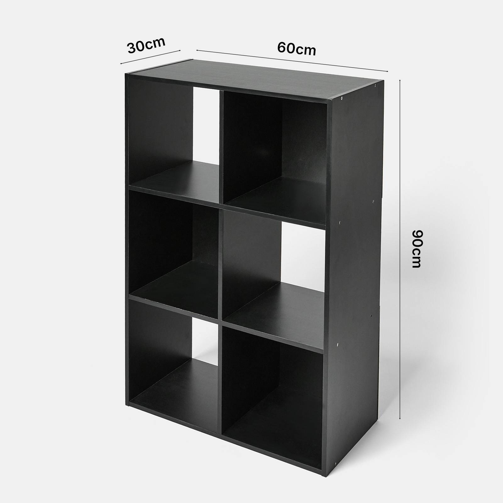 OHS Oslo 6 Cube Storage Unit - Black - Image 5