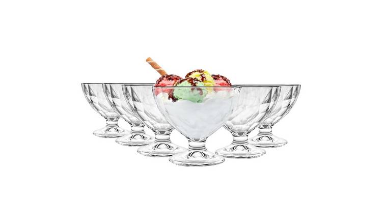 Bormioli Rocco Diamond Ice Cream Bowls - Pack of 6