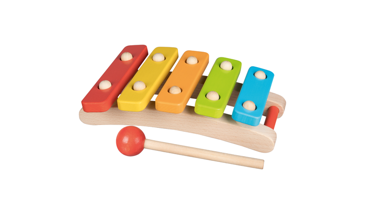 Goki Xylophone with 5 Tunes Wooden Musical Instrument