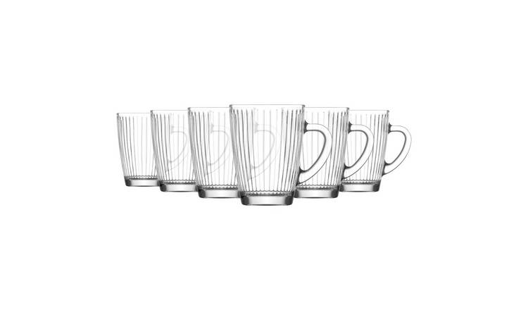 LAV Hestia Glass Mugs - 400ml - Pack of 6
