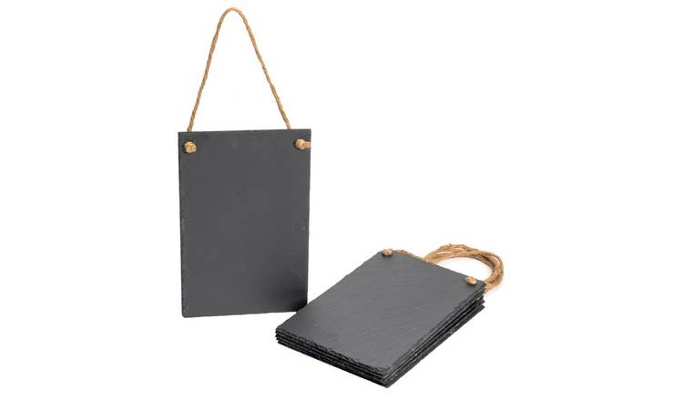 Nicola Spring Slate Hanging Notice Boards - Natural - Pack of 6