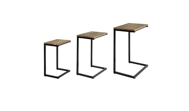 SoBuy Set of 3 Nesting Table - Brown