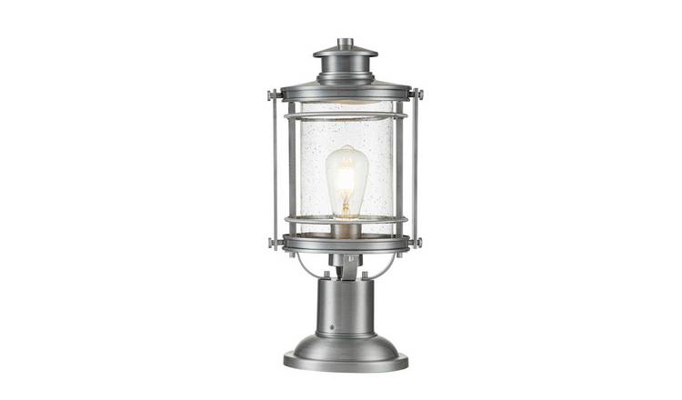 Elstead Quoizel Pedestal Light - Industrial Aluminium