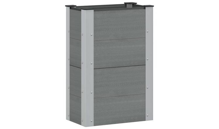 Walplus Raised Garden Bed - Grey - 50 x 30 x 72 cm
