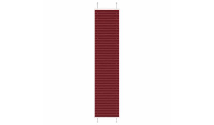 Walplus Polyester Pleated Blind - Bordeaux Red - 40 x 200 cm