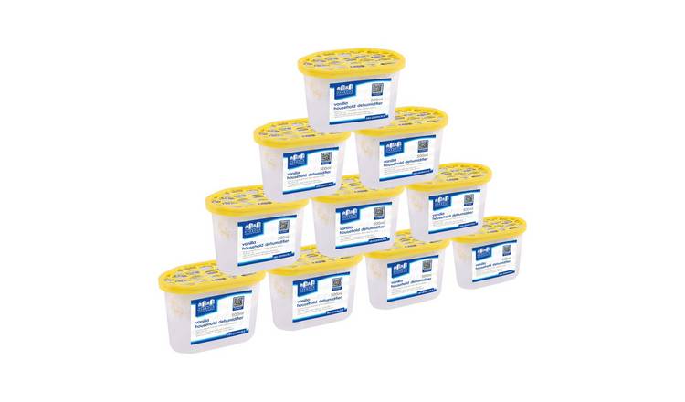 Harbour Housewares Interior Dehumidifiers - Vanilla - Pack of 10 - 500ml
