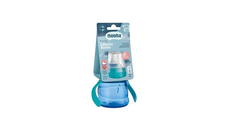Mooma Kindy Learner Bottle 200 ml - Aqua Blue