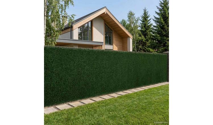 Walplus Artificial Fence - Dark Green - 100 x 600 cm