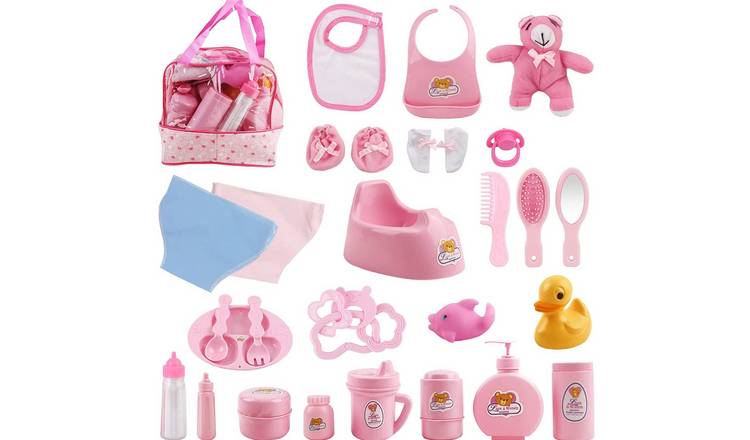 deAO Doll Accessories Kit Playset -Pink