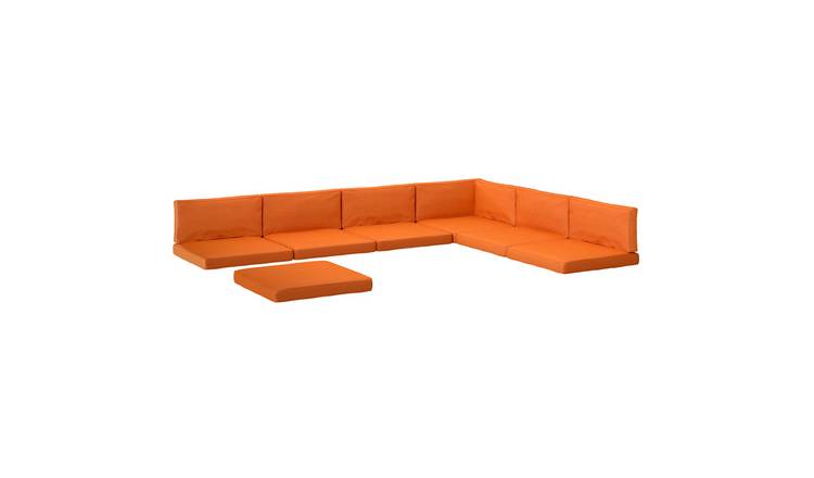 Outsunny 14 Piece Garden Chair Cushions for Patio Conversation Set - Orange
