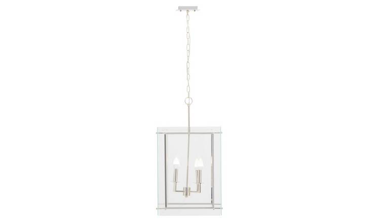 Orsina Claridge Four Bulb Pendant Light - Silver