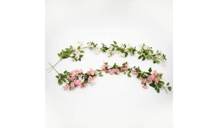 Homescapes Polyester Garland 180cm - Pink