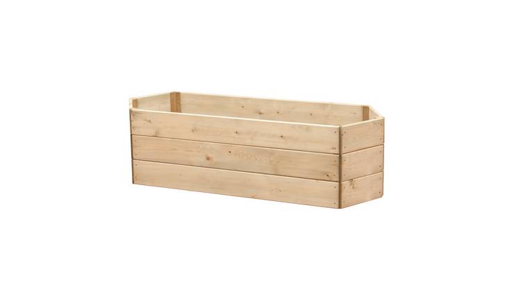 Greena Extended Hexagonal Wooden Raised Bed 120 x 30cm, 3 Tiers