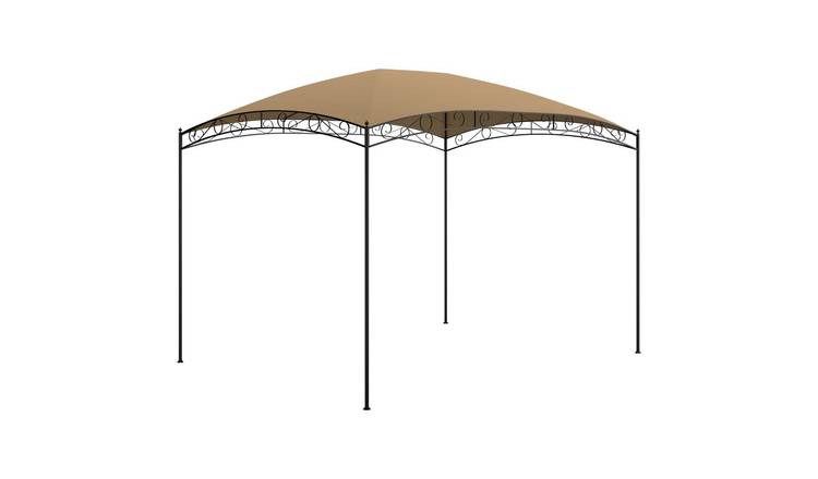 Walplus 3 x 4 x 2.65 m 180gsm Garden Gazebo - Taupe