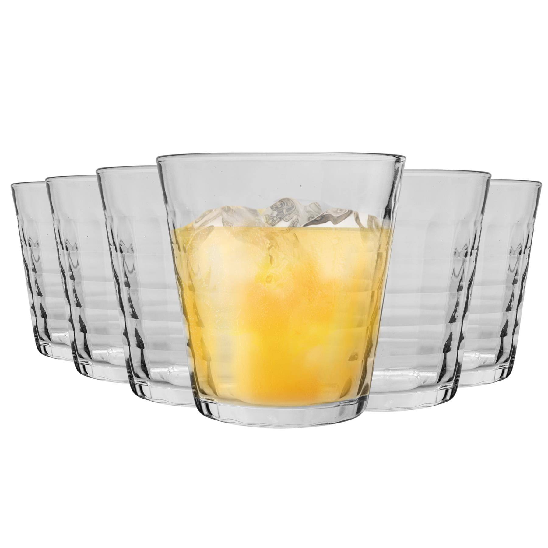Duralex Prisme 275ml Drinking Glass Tumblers Pack of 6 - Clear - Image 1