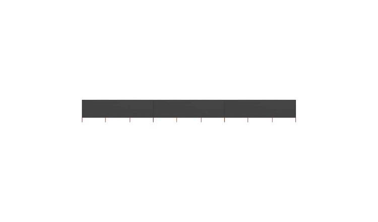 Walplus 9-Panel Non-Woven Fabric Wind Screen - Anthracite - 1200 x 80 cm