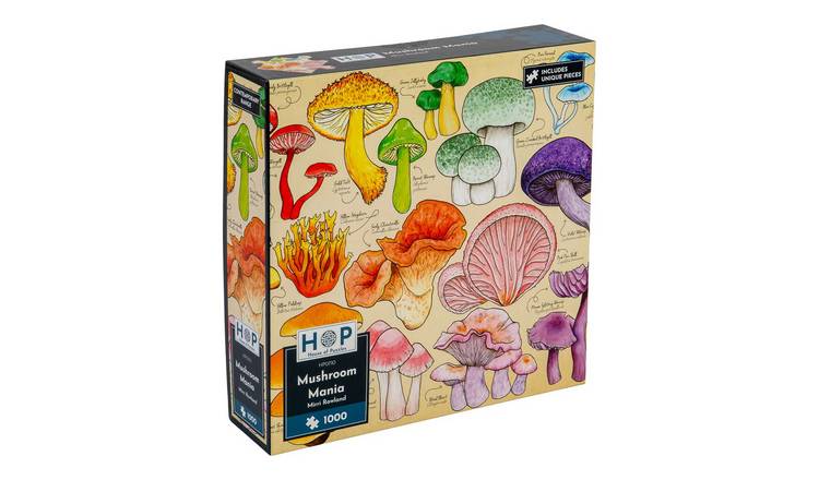 The House of Puzzles Mushroom Mania 1000 Piece Jigsaw Puzzle