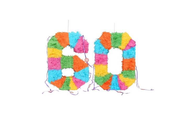 Fax Potato 2pc 60th Birthday Pinata & Blindfold Set - Multi
