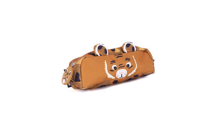 Les Deglingos 1-Zip Animal Face Pencil Case - Speculos the Tiger