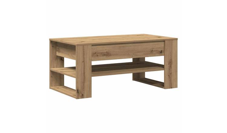 Walplus Engineered Wood Coffee Table - Artisan Oak - 102 x 55 x 45 cm