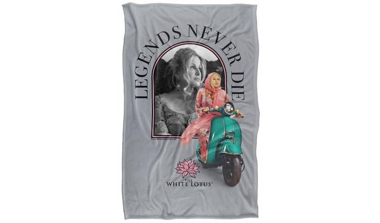 The White Lotus Legends Never Die Blanket - 152cm x 127cm
