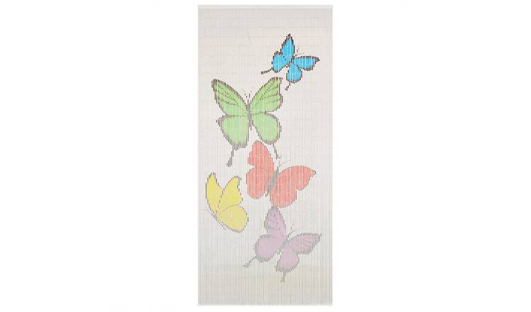 Walplus Butterfly Theme Insect Door Screen - Multicolour - 90 x 200 cm