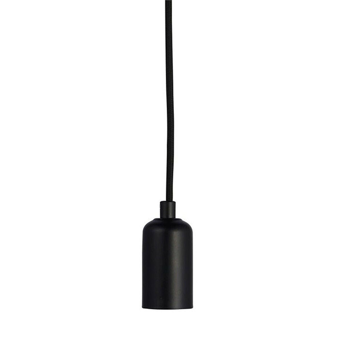 Loops Direct Steel Ceiling Pendant Light - Matt Black 60W - Image 2