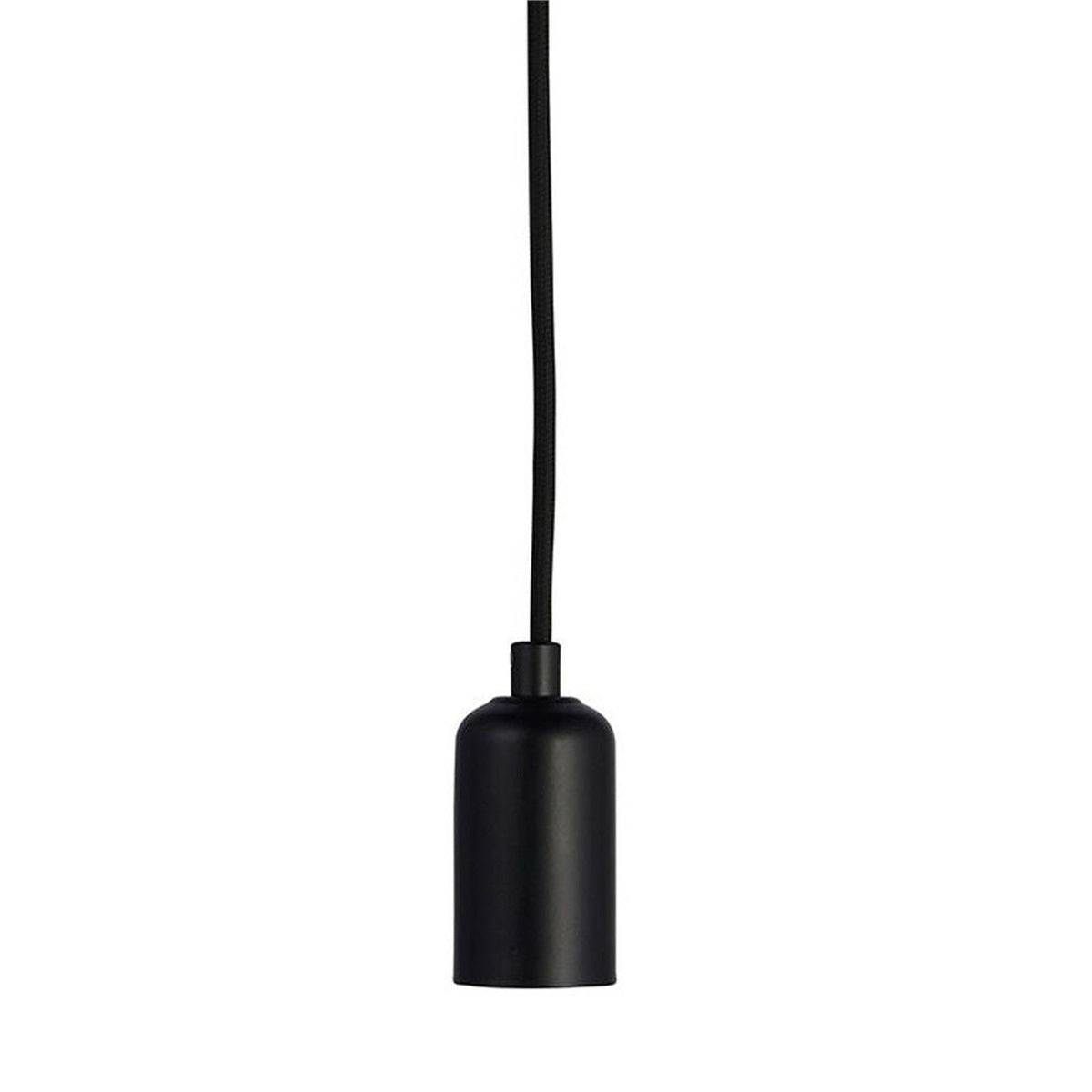 Loops Direct Steel Ceiling Pendant Light - Matt Black 60W - Image 2