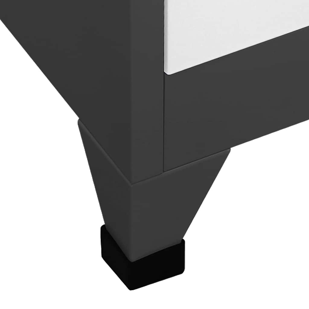 Walplus Steel 15 Door Locker Cabinet - Grey and White - 90 x 40 x 180 cm - Image 6