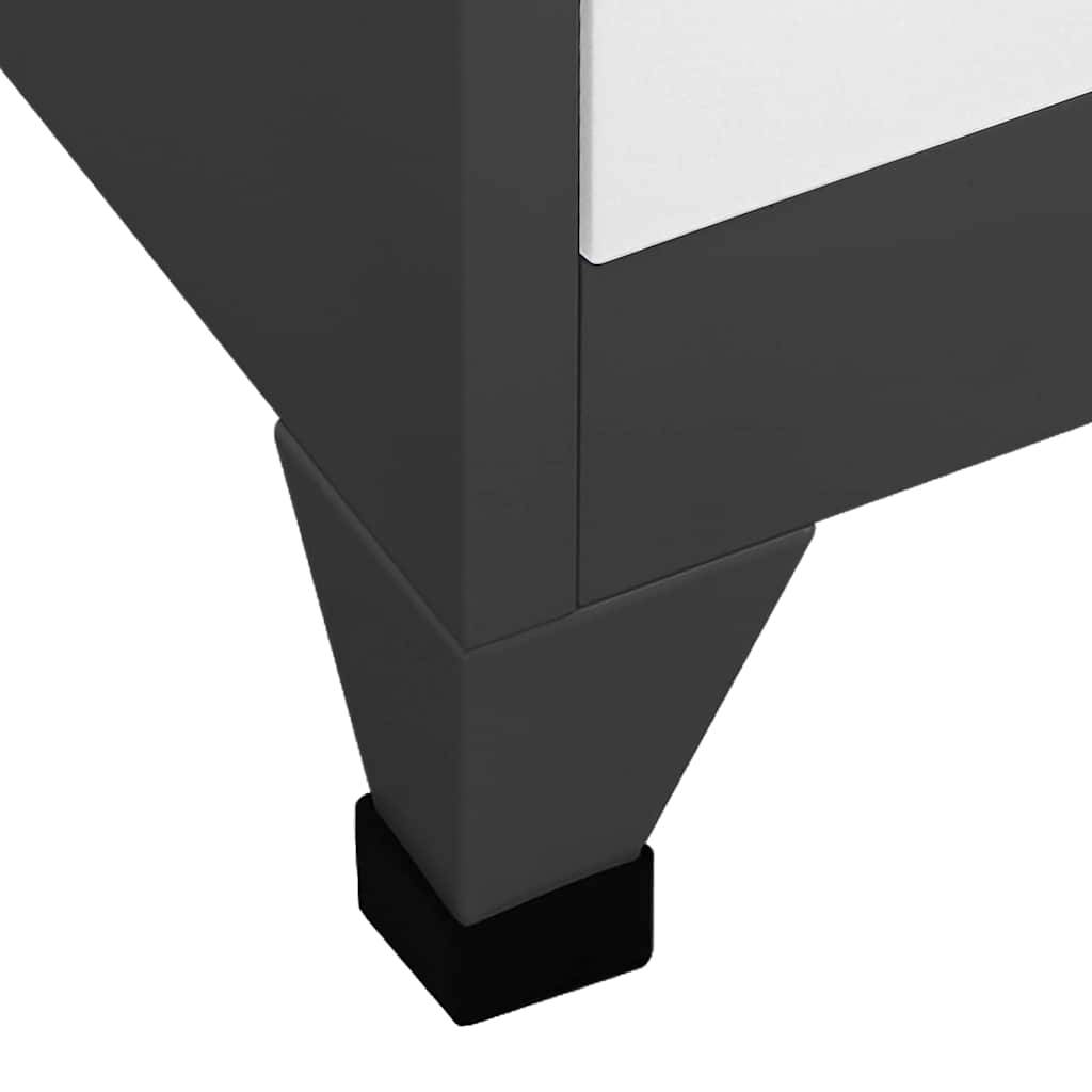 Walplus Steel 15 Door Locker Cabinet - Grey and White - 90 x 40 x 180 cm - Image 6