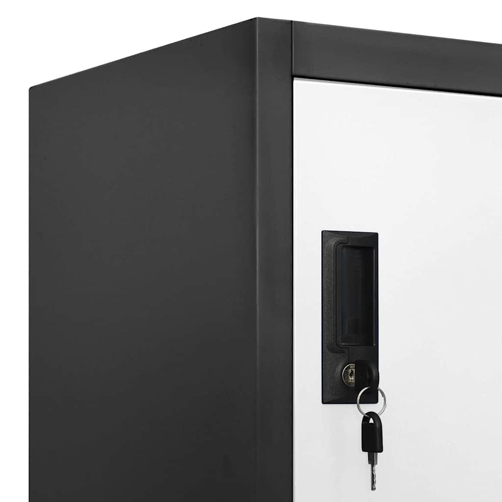 Walplus Steel 15 Door Locker Cabinet - Grey and White - 90 x 40 x 180 cm - Image 7