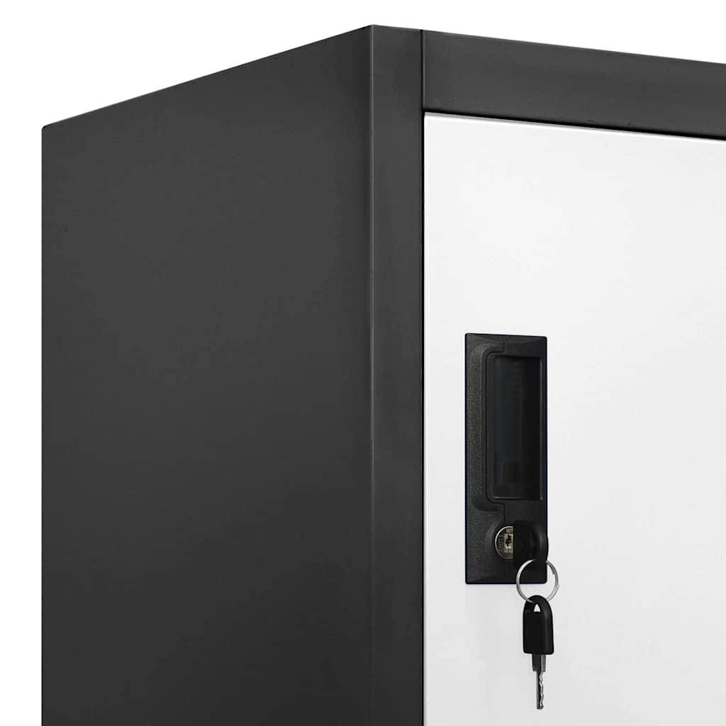 Walplus Steel 15 Door Locker Cabinet - Grey and White - 90 x 40 x 180 cm - Image 7