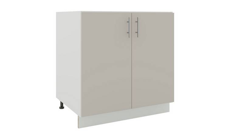 JD Greta 800mm Adjustable Leg Sink Cabinet with 2 Doors - Cashmere Matt