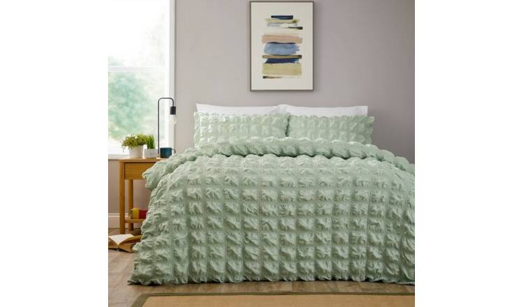 New Edge Blinds Soho Sage Green Duvet Set - Super King